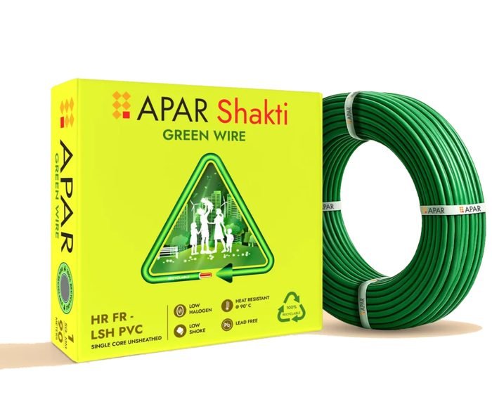 APAR Shakti Green Wire HR FR-LSH 1.5 sq mm