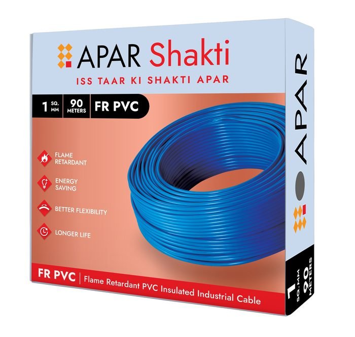 APAR Shakti FR PVC House Wire 0.5 sq mm
